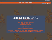 Tablet Screenshot of jenniferbakerlmhc.com